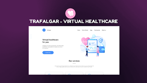 Trafalgar Healthcare Website by Apeksha Verma - Static Project